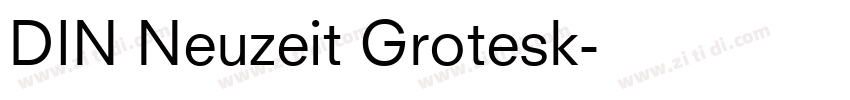 DIN Neuzeit Grotesk字体转换